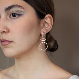 New modern geometric earrings, tarnish free stainless steel